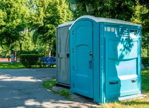 porta potties near a park