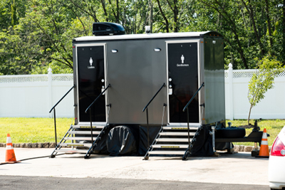 Luxury Porta Potty at an event