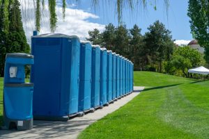 porta potties at a park